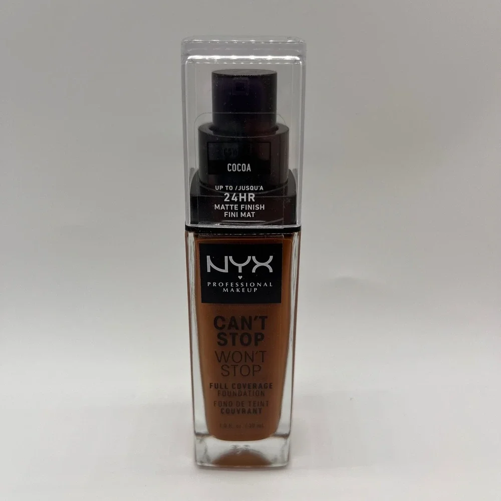 NYX‎ Foundation Can't Stop Won't Stop Full Coverage Cocoa 1oz Womens